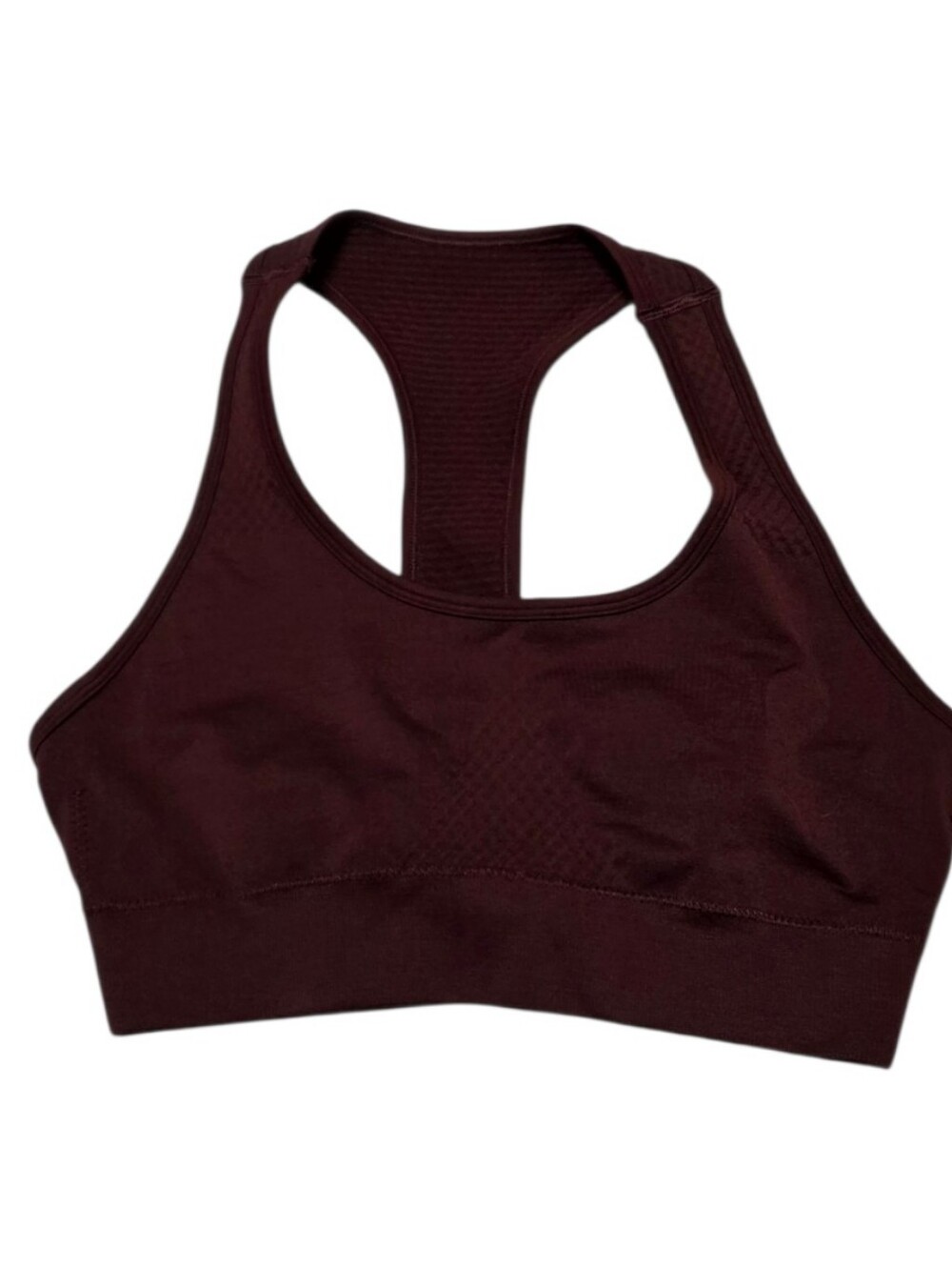 Alphalete Deep Burgundy Racer Back Sports Bra